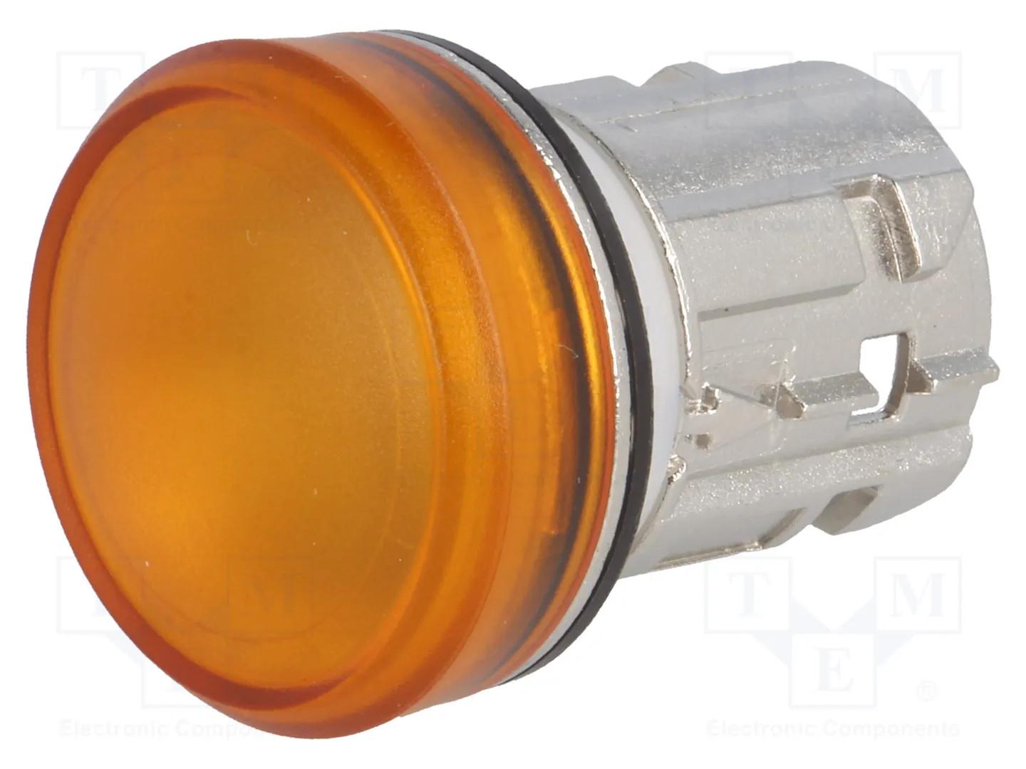 INDICATOR LIGHT, AMBER, SMOOTH LENS