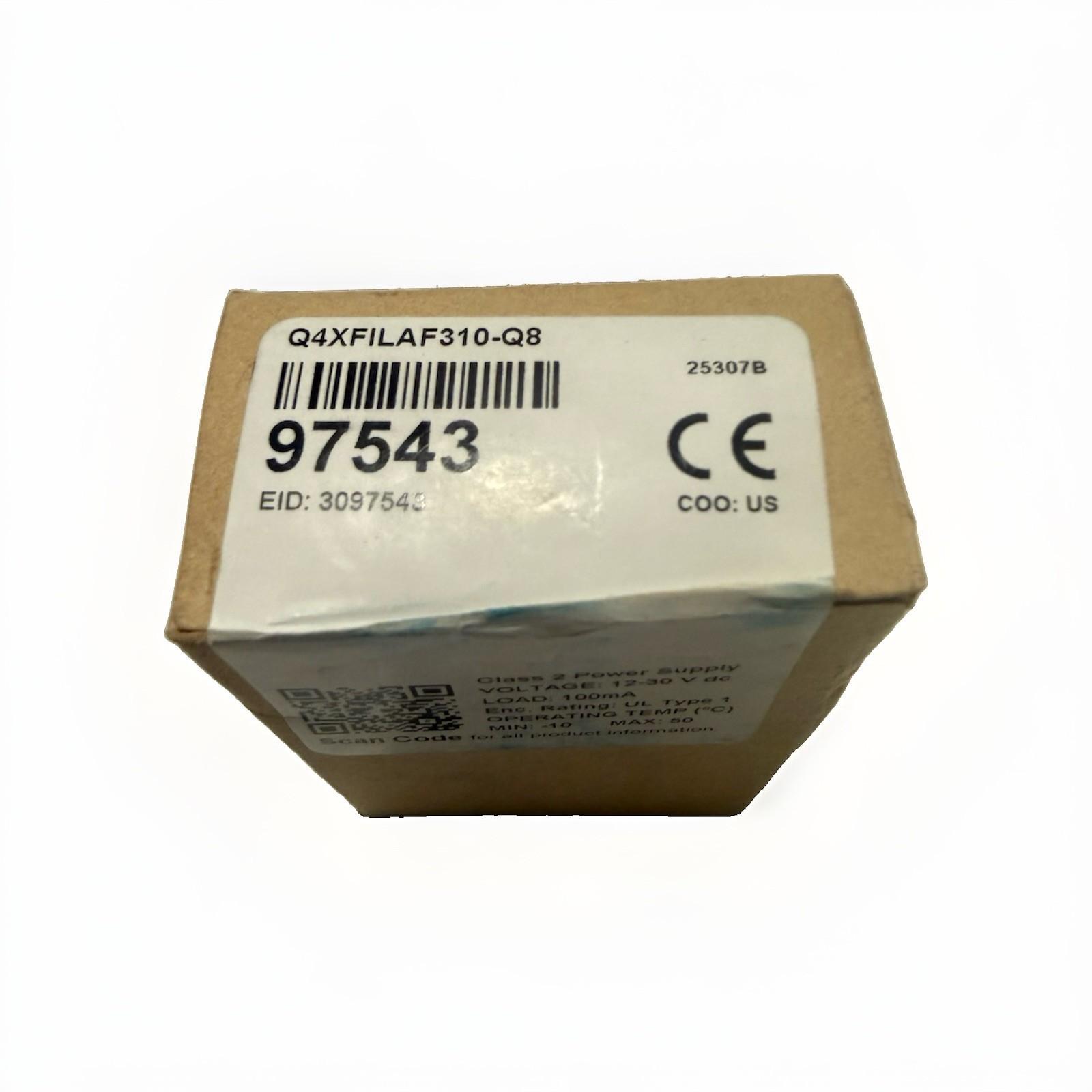 Q4X Series: Laser Adjustable Field, Range: 310 mm, Input 12-30 V dc, Output: Analog: 4-20 mA, Connection: Euro M12 5-pin Integral Connector, Flush Mount Housing