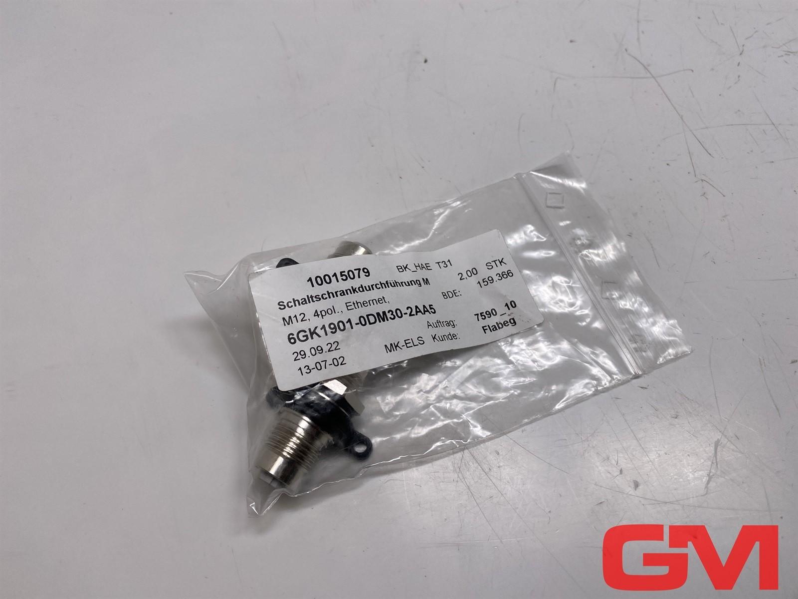 Siemens IE M12/M12 Panel Feedthrough PRO 6GK1901-0DM30-2AA5