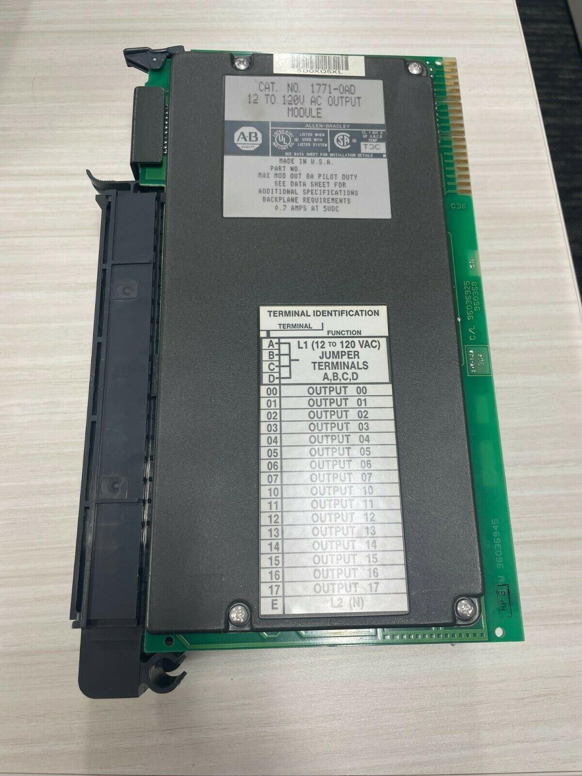 1771-OAD/B 12 120V AC Sortie Module Pièce)