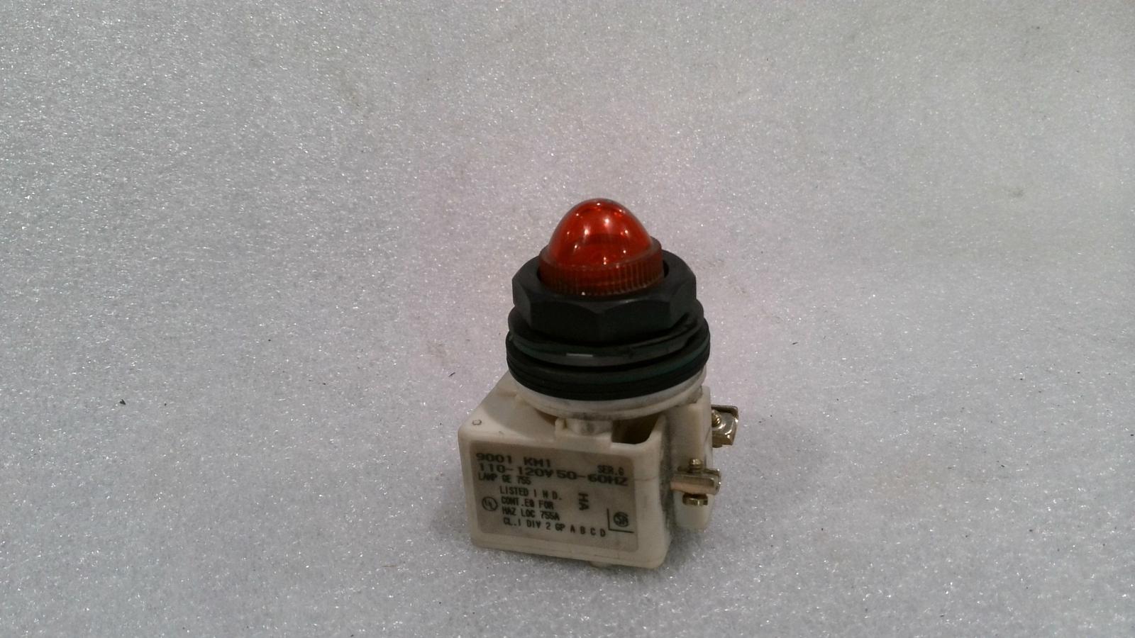 Pilot light, Harmony 9001SK, plastic, polycarbonate, domed, red, 30mm, 110-120V