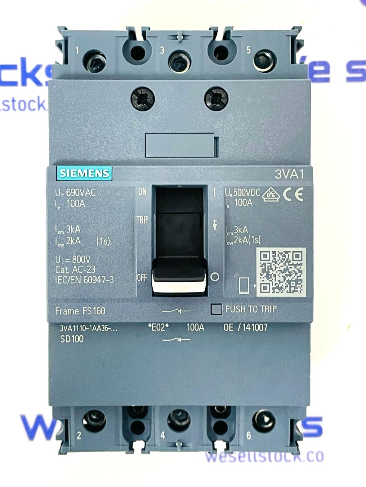MCSW 3VA11 3P 100A BOX