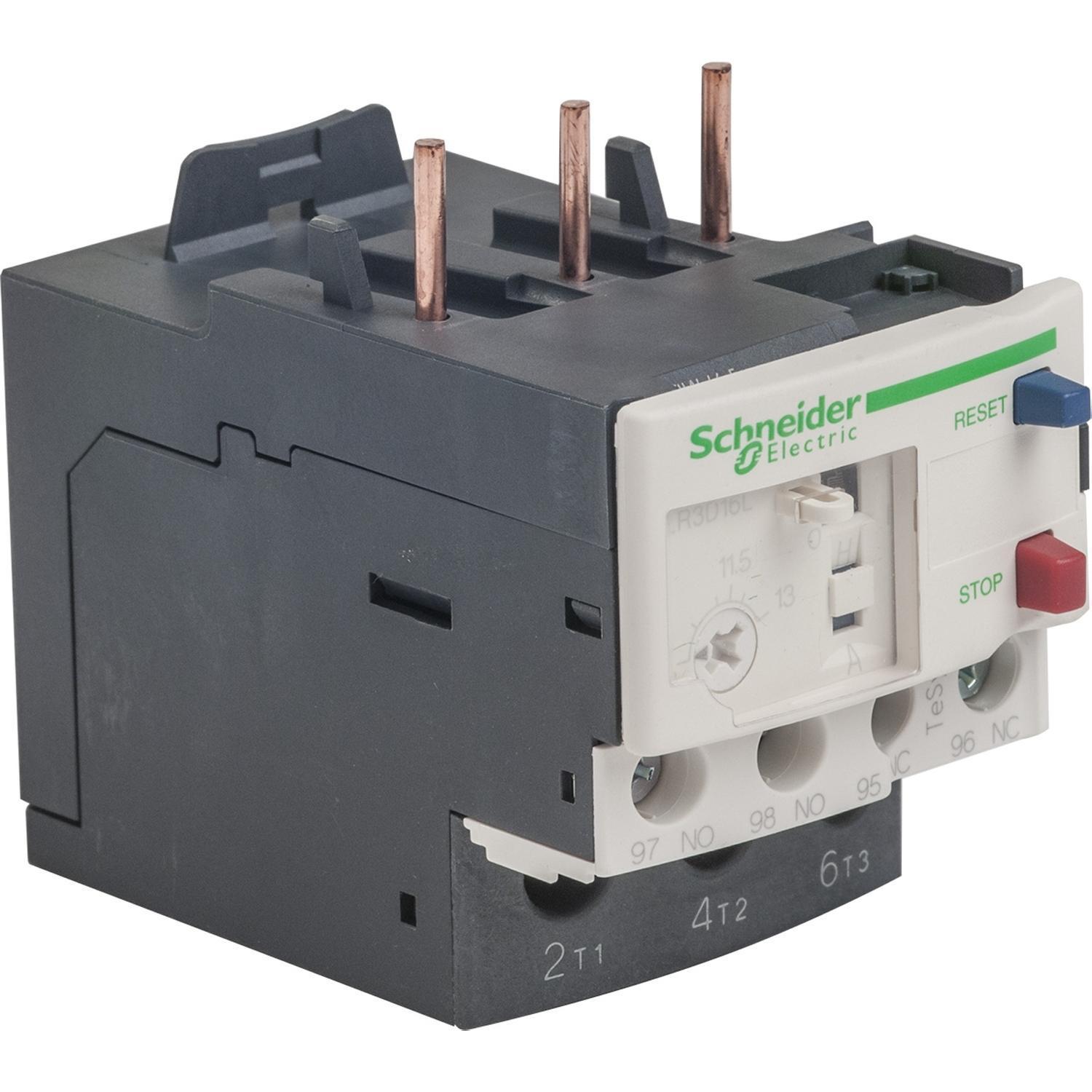Thermal overload relay, TeSys Deca, 690VAC, 9 to 13A, 1NO+1NC, class 20, for unbalanced loads