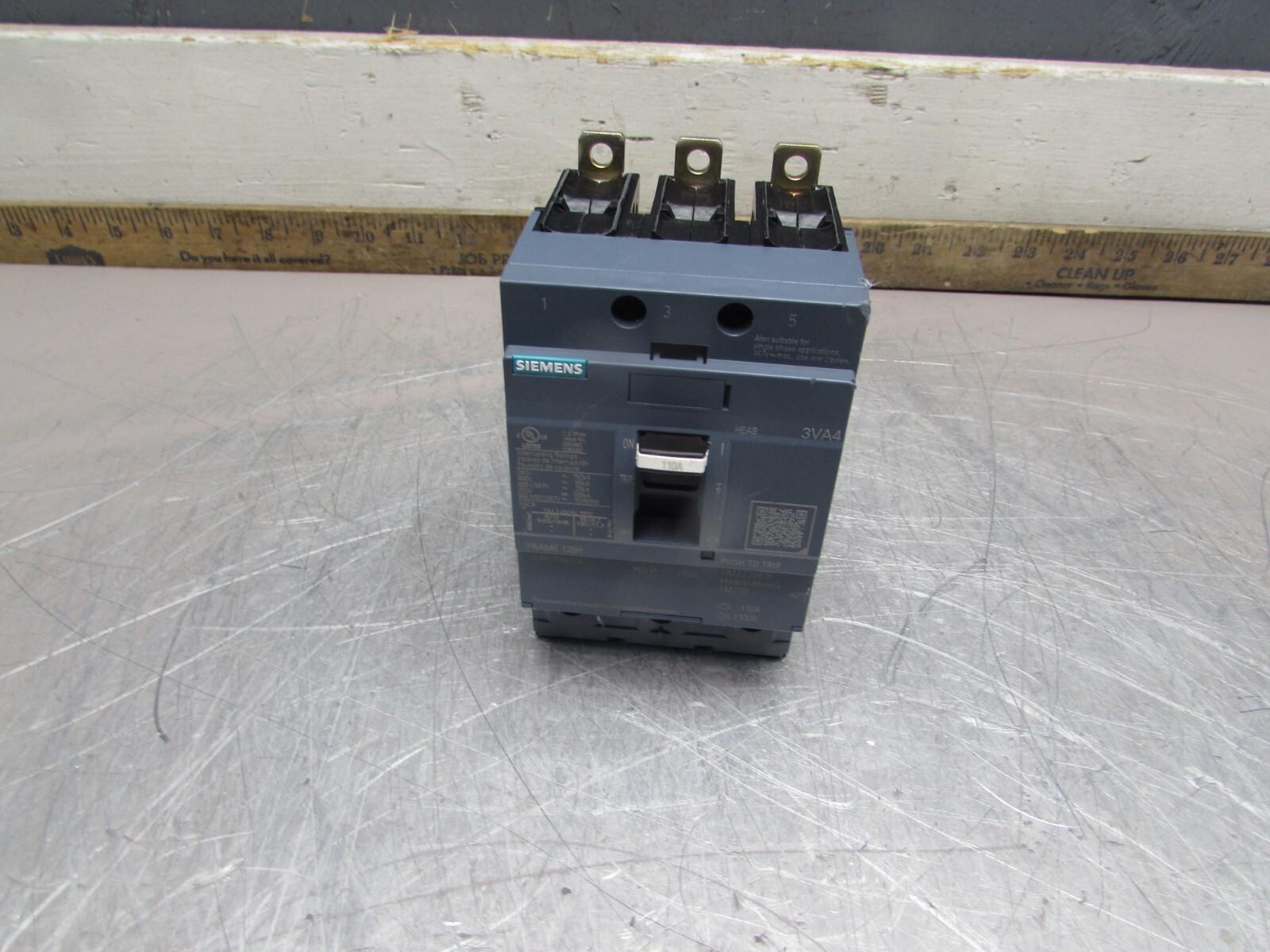 BRKR 3VA41 3P 110A 65KA FTFM LD LUG