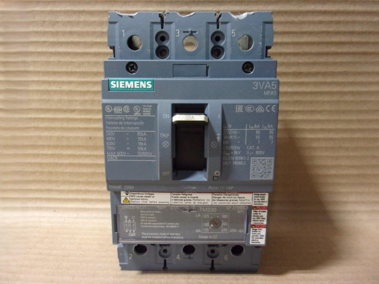 BRKR 3VA52 3P 225A 35KA FTAM