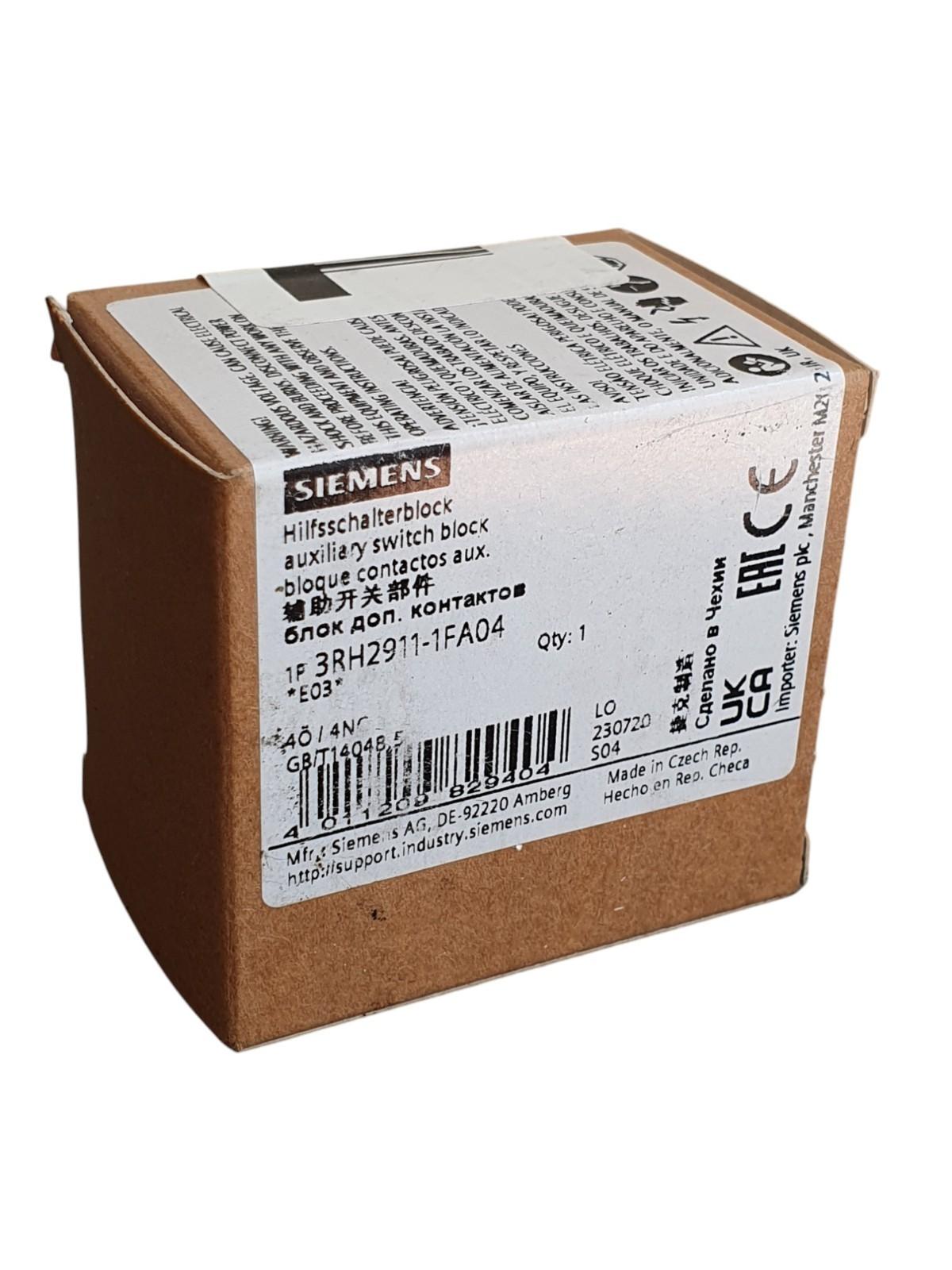 AUX. SWITCH 4NC FOR S00 & S0 SCREW