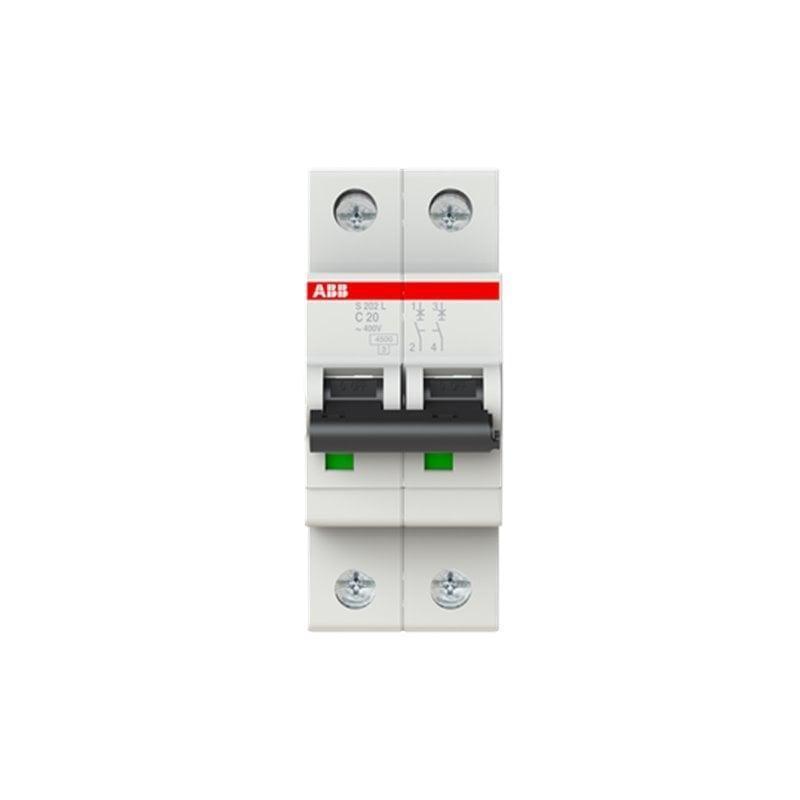 S202-C20 Miniature Circuit Breaker - 2P - C - 20 A