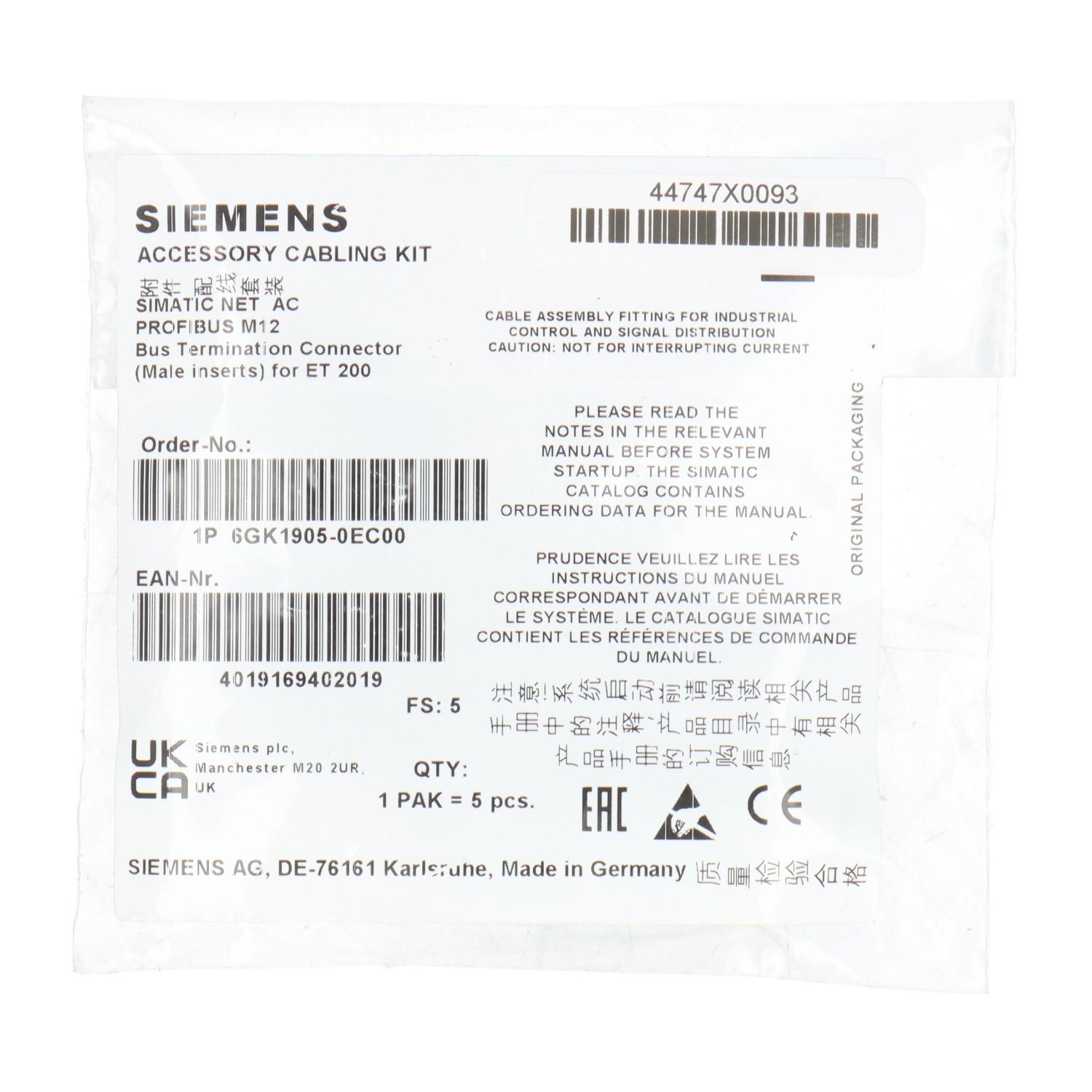 CONNECTOR PROFI M12 TERMIN PLUG 5/pk