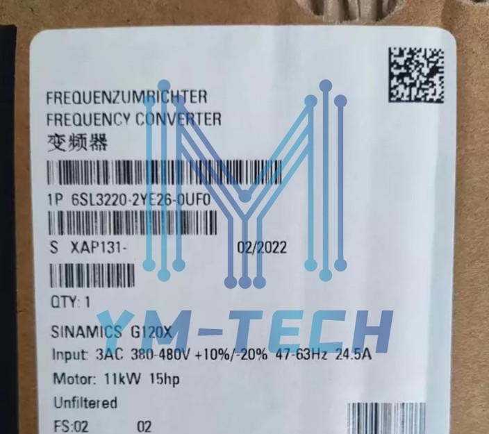 G120X IP20 380...480V 4kW FSB UF