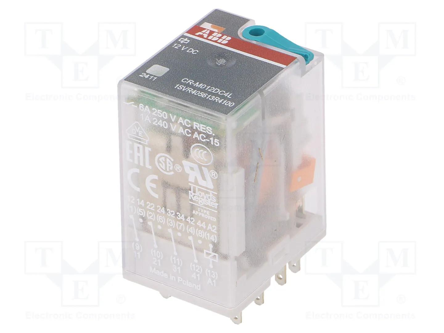 CR-M012DC4L PLUGGABLE RELAY