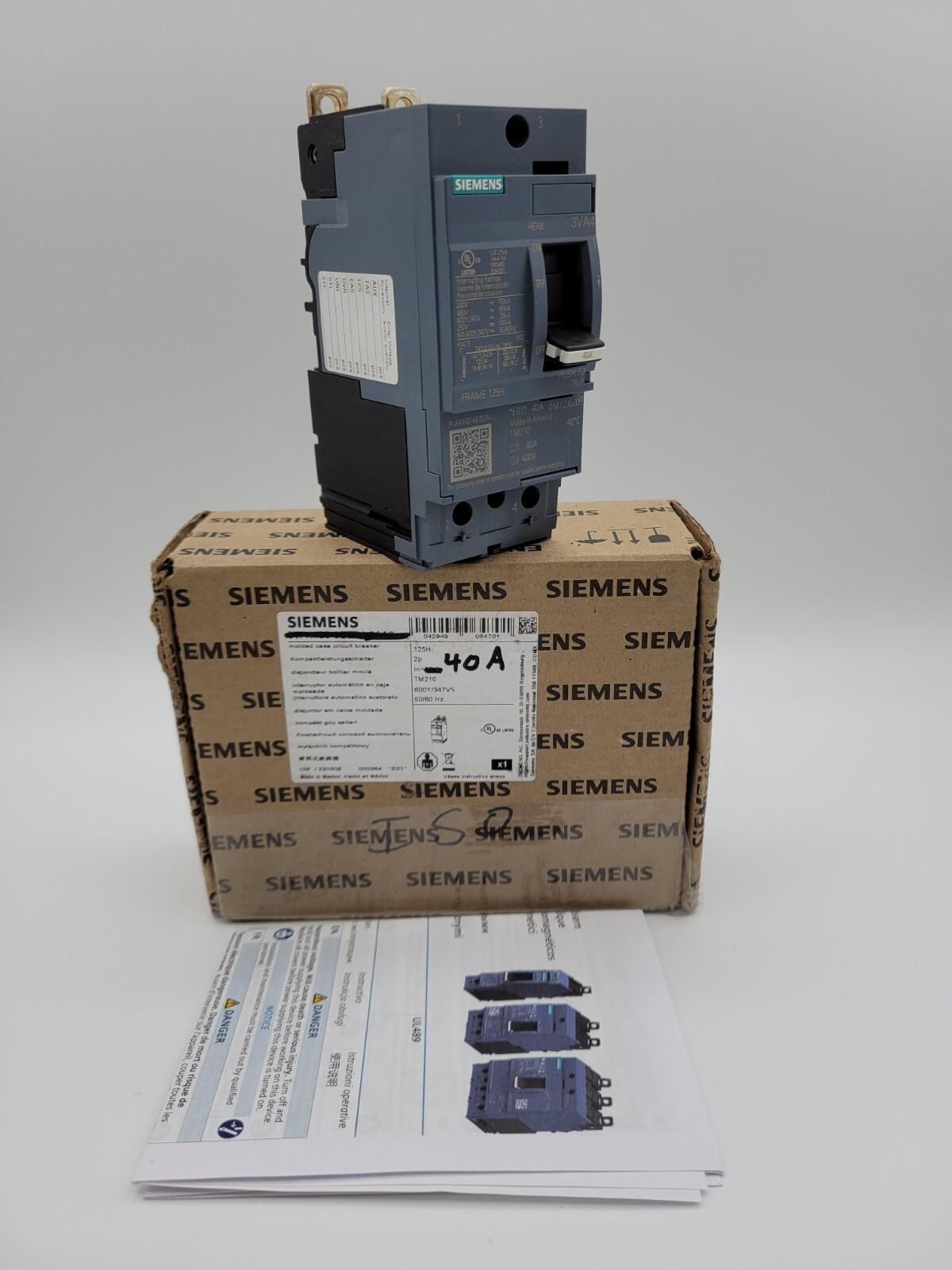 BRKR 3VA41 2P 40A 65KA FTFM LD LUG