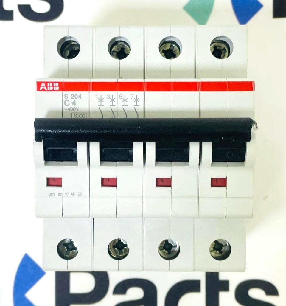 S204-C4 Miniature Circuit Breaker - 4P - C - 4 A