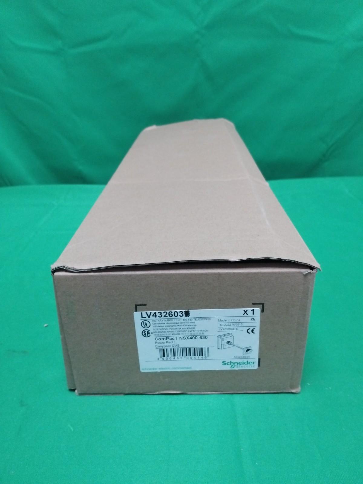 Extended rotary handle, ComPact NSX 400/630 withdrawable, black handle, telescopic shaft length 272mm to 600mm, IP55