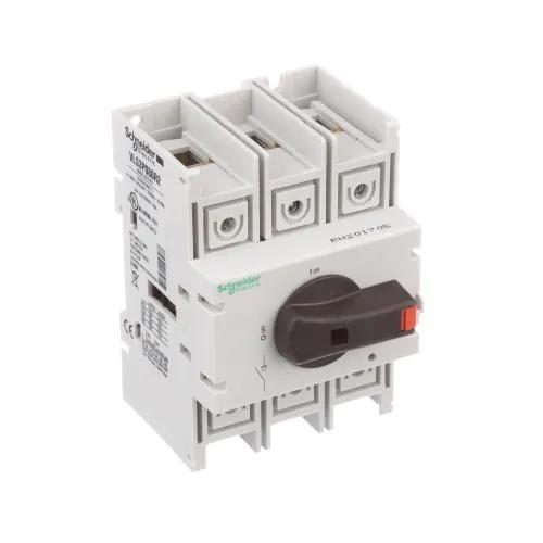 Disconnect switch, TeSys VLS, body switch, 80A, 40HP at 480VAC, UL98, three phase, 50kA SCCR, size 2, DIN rail mount