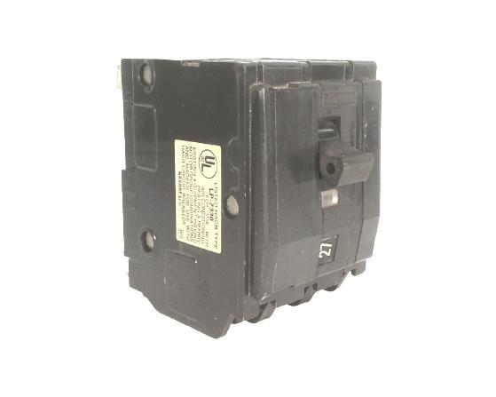 Mini circuit breaker, QO, 40A, 3 pole, 120/240VAC, 10kA, plug in mount
