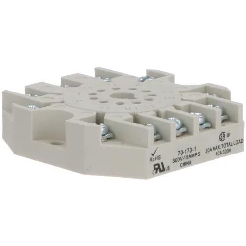 Socket, SE Relays general purpose relay accessory, 3PDT, 15A, 300 V, 11 pins, screw clamp terminal, 750R/750H series