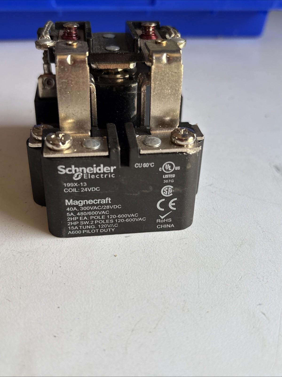 Power Relay, DPST-NO, open cover type, screw terminal, 40A, 24V DC, 2 C/O
