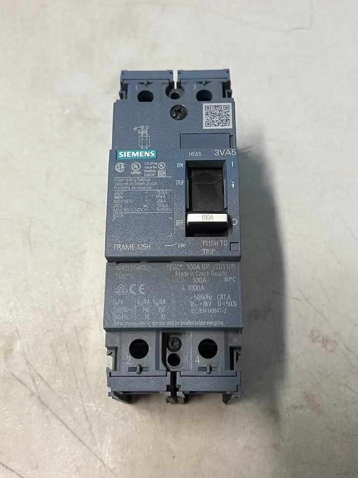 BRKR 3VA51 2P 100A 65KA FTFM