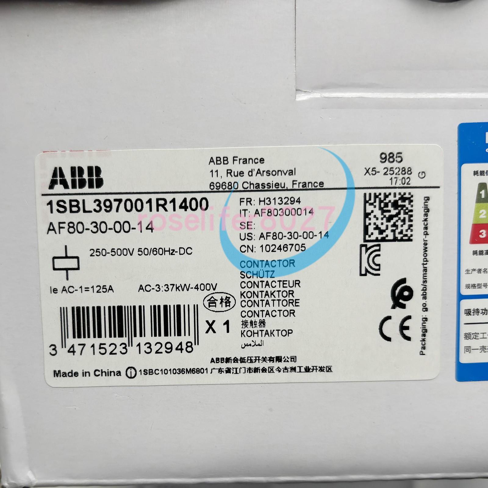 AF80-30-00-14 250-500V50/60HZ-DC Contactor