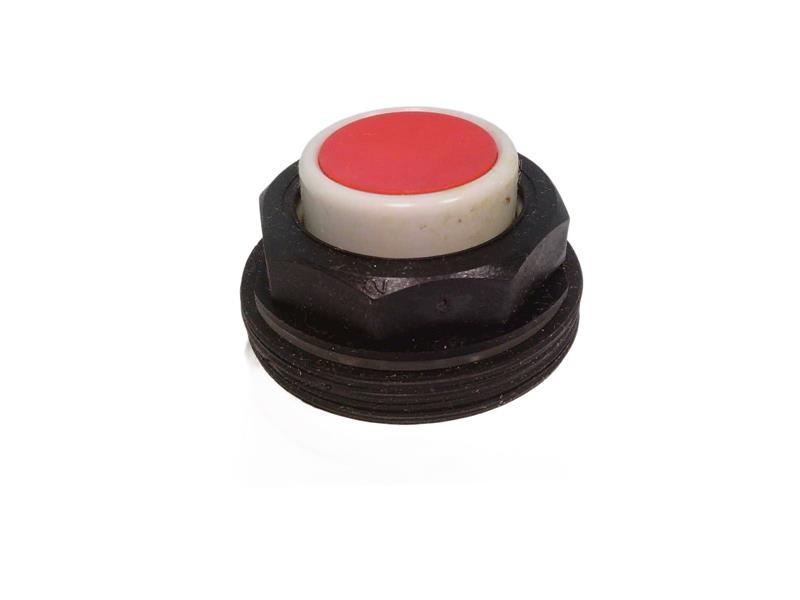 Push-button head, Harmony 9001SK, plastic, projecting, red, 30mm, spring return