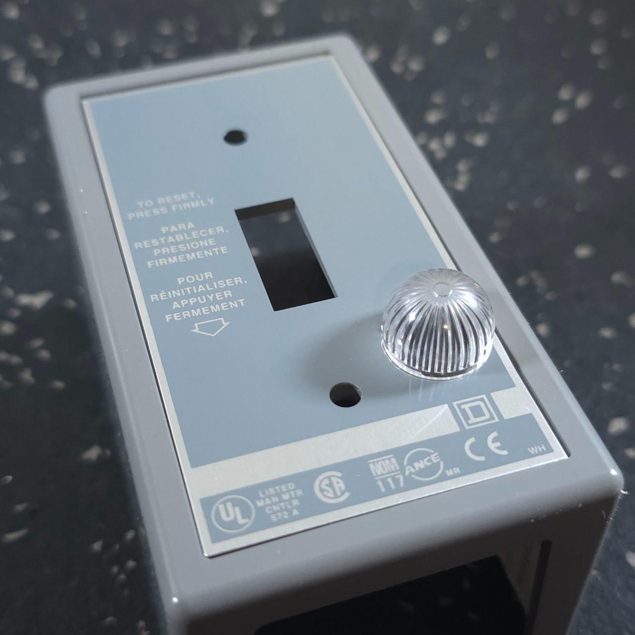 Manual Starter, fractional horsepower, 16A, 1 pole, 1 HP at 277VAC, key operated w/guard, no indicator, NEMA 1 enclosure