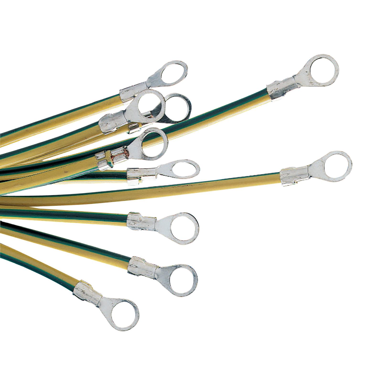 Earth leads section 25mm², length 220mm, eyelet hole 8,3mm. Packaging unit: 10.