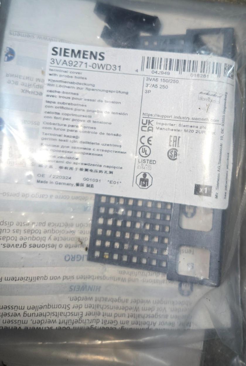 BRKR 3VA5/6 250A 3P TRML COVER W/PH