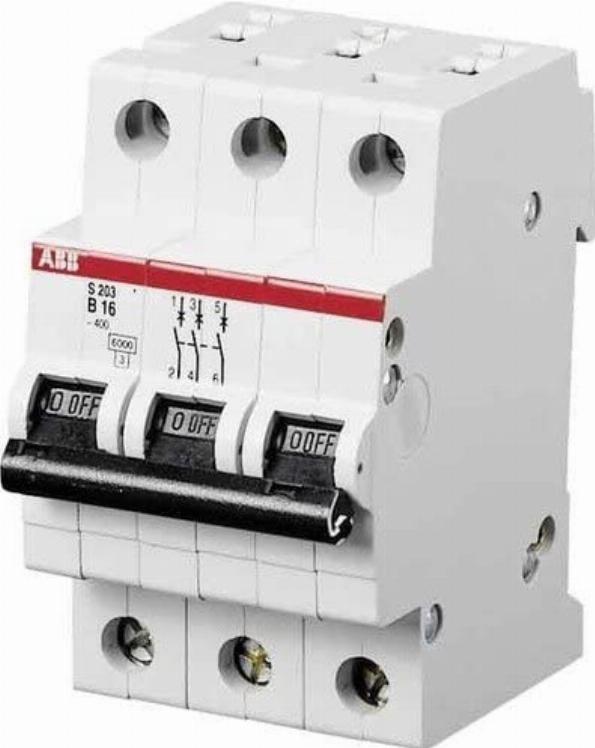 S203-Z4 Miniature Circuit Breaker - 3P - Z - 4 A