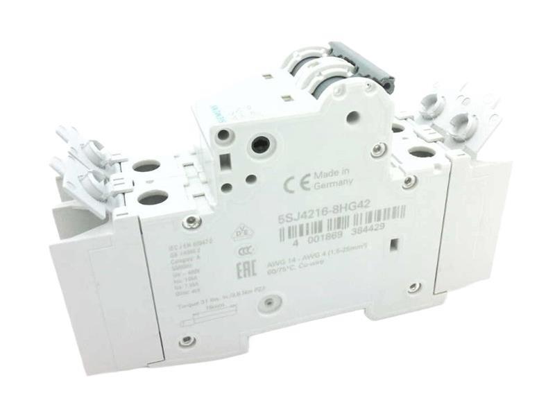 MCB 5SJ4 2P 480/277 16A 10K D-TRIP