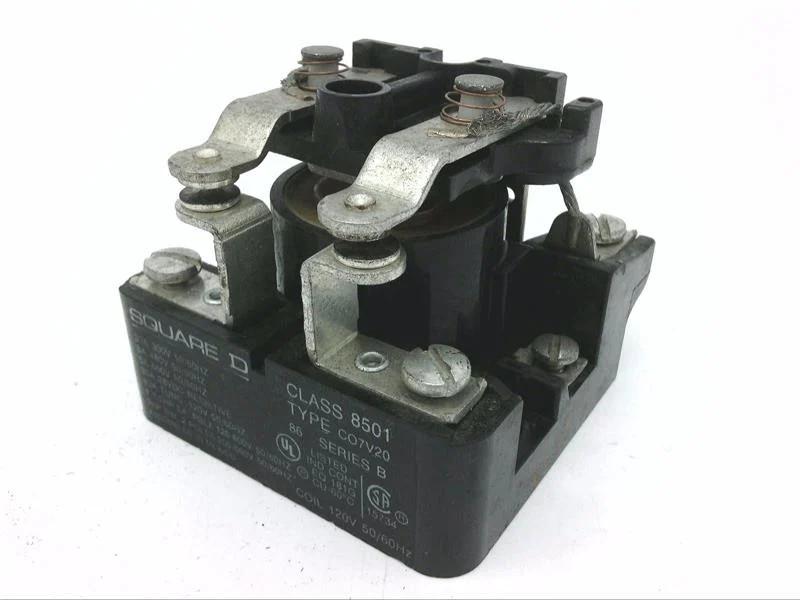 Power Relay, Type C, 2 HP, 30A resistive at 300 VAC, DPST, 2 normally open contacts, 120 VAC coil