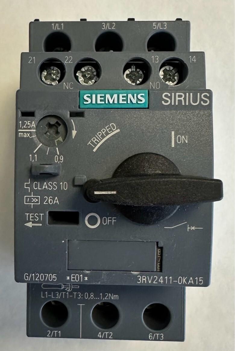 MSP S00 FOR XFRMR 0.9-1.25A AUX 1NO+1NC