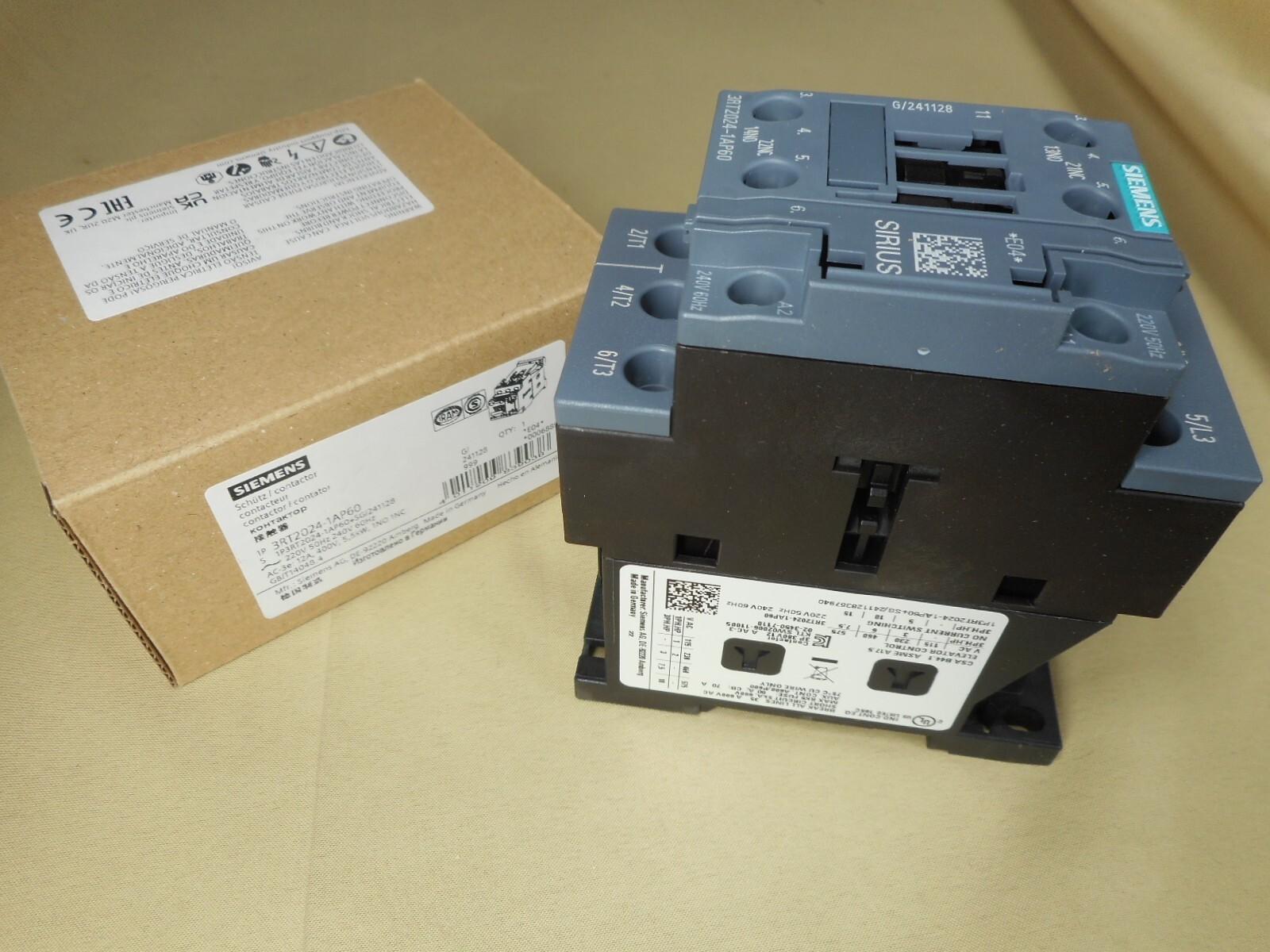 CONTACTOR S0 12A 240VAC 1NO/1NC SCRW