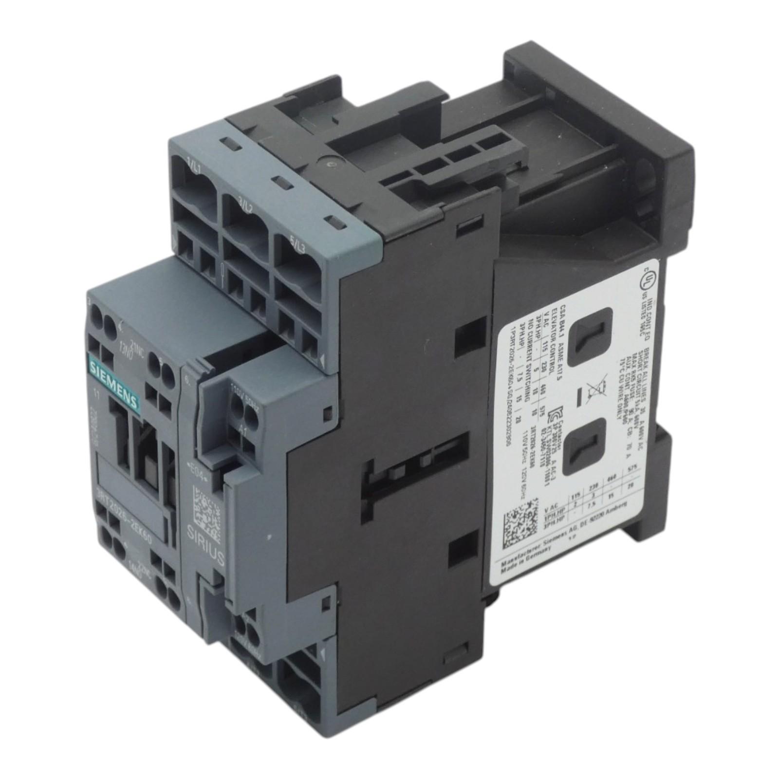 CONTACTOR.AC3:11KW 1NO+1NC 110V50H120V60