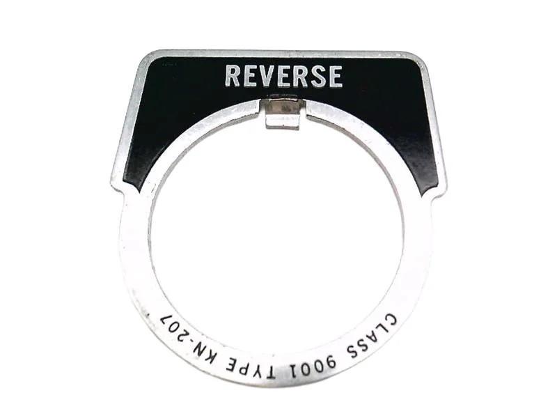 Legend, Harmony 9001K, Harmony 9001SK, 30mm, aluminium, black with silver letters, 40x43mm, marking REVERSE