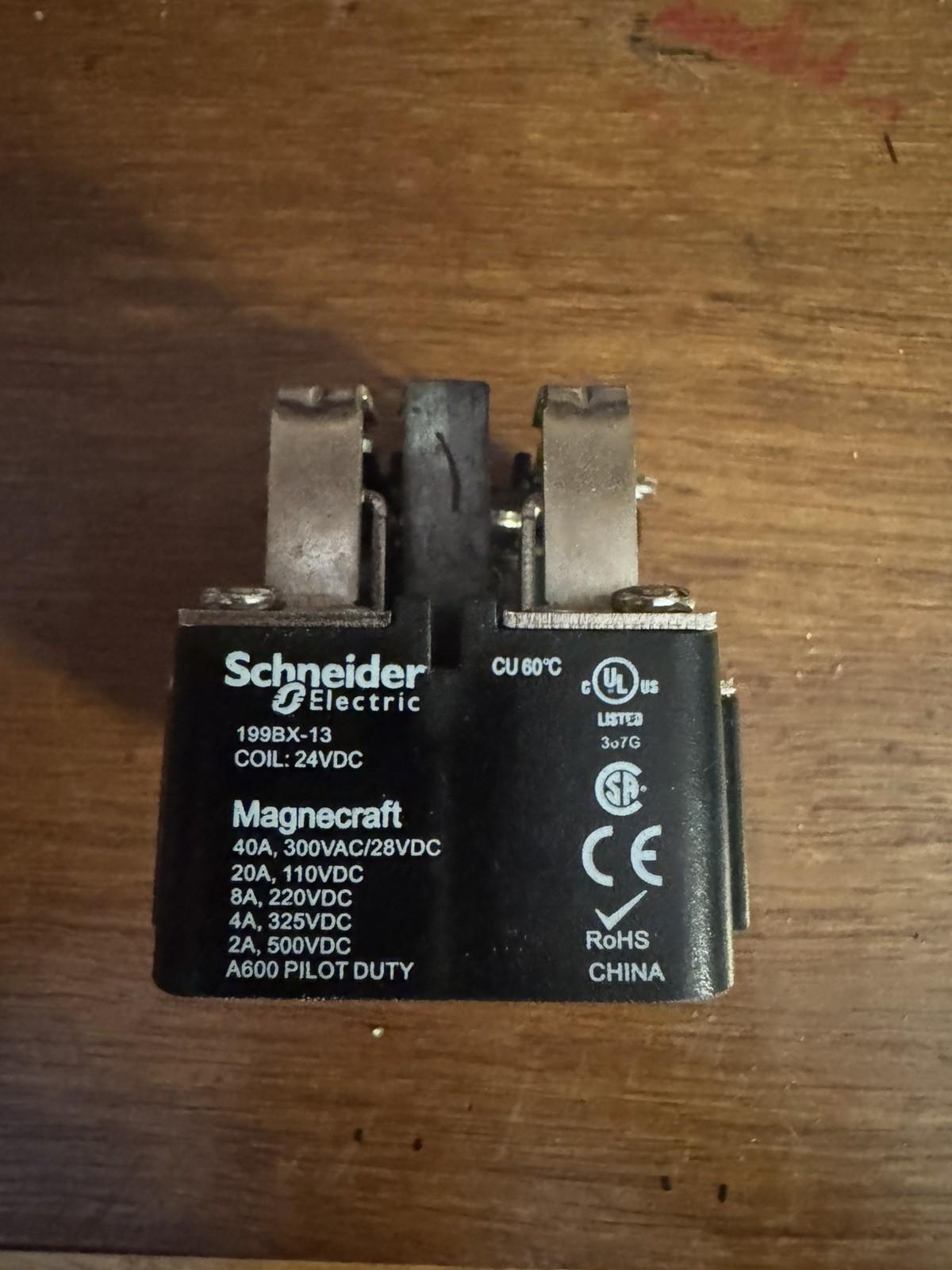 Power relay, SE Relays, DPDT, 40A, 24 VDC, magnetic blowout, open type