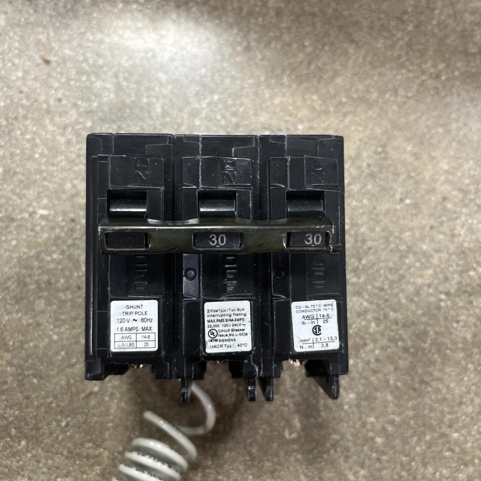 BREAKER 30A 2P 120/240V 22K BLH 120V ST