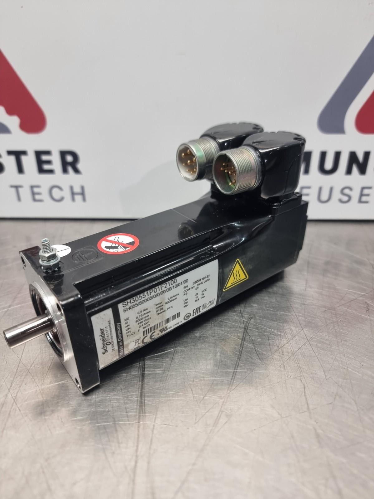 servo motor SH3 055 0,42Nm,no key,single,brake,90°conn.IP65/IP65,9k RPM