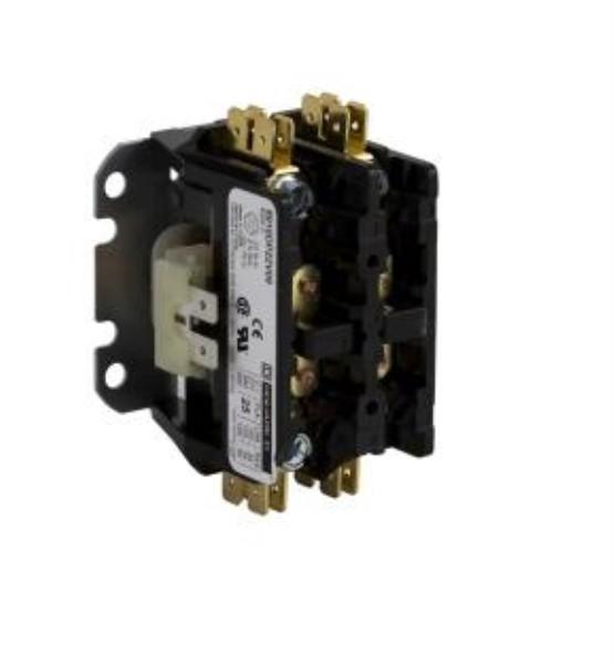 Contactor, Definite Purpose, 30A, 1 pole, 277 VAC 60 Hz coil, open
