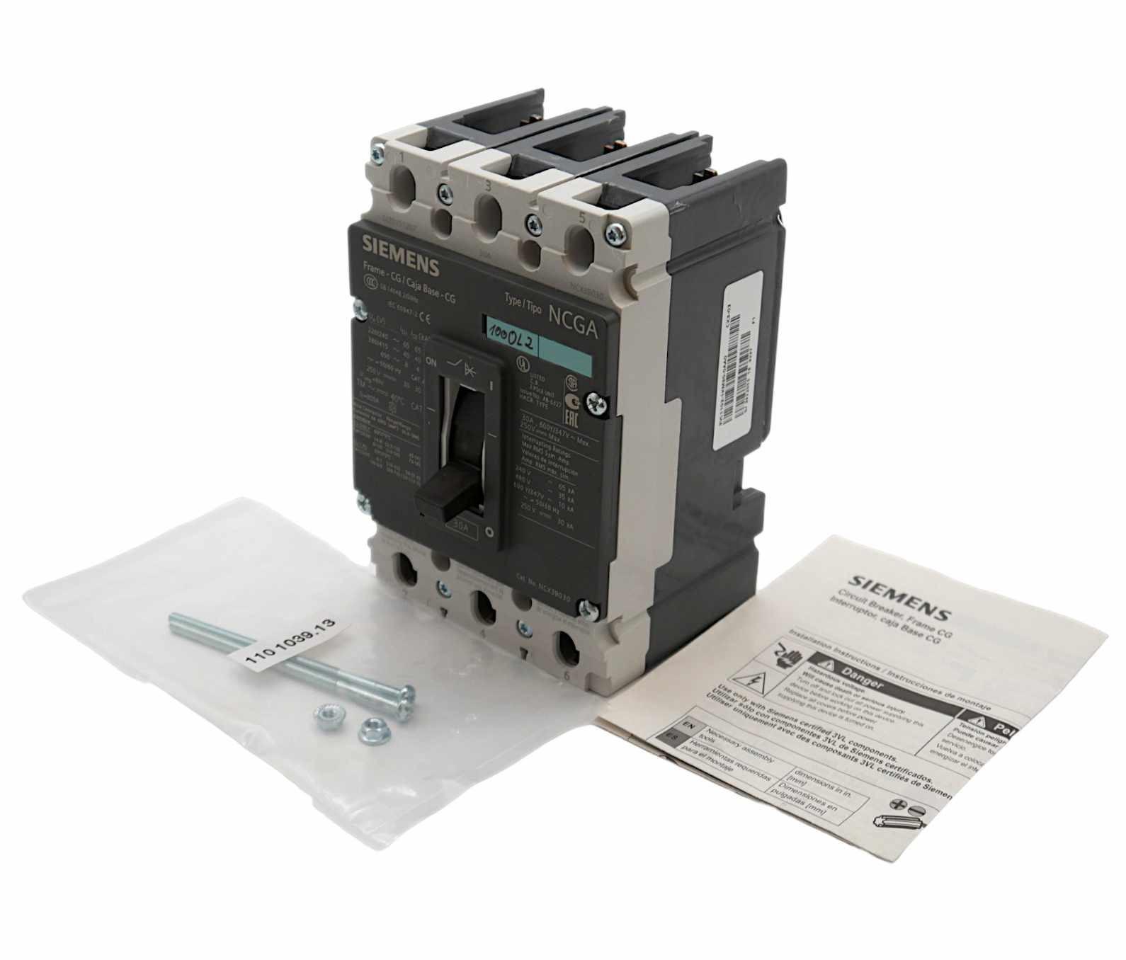 BREAKER VL CG 30A T/M 3P 35KA W/O LUGS