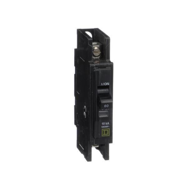 Mini circuit breaker, QOU, 60A, 1 pole, 120/240 VAC, 10kA
