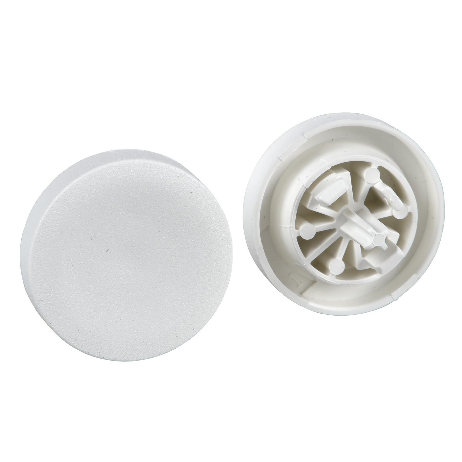 white cap unmarked for circular projecting pushbutton Ø22