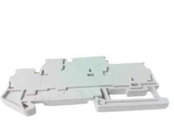 TERM BLOCK, SPRING, 2-TIER, 2.5, GRAY, 4-CONN
