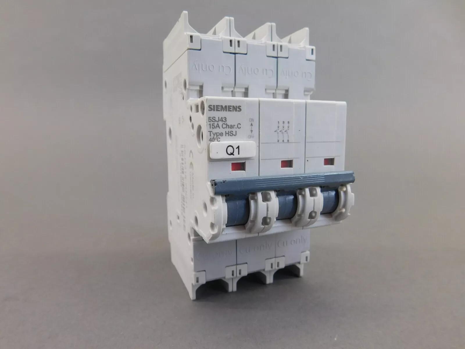 MCB 5SJ4 3P 240V 15A 14K C-TRIP