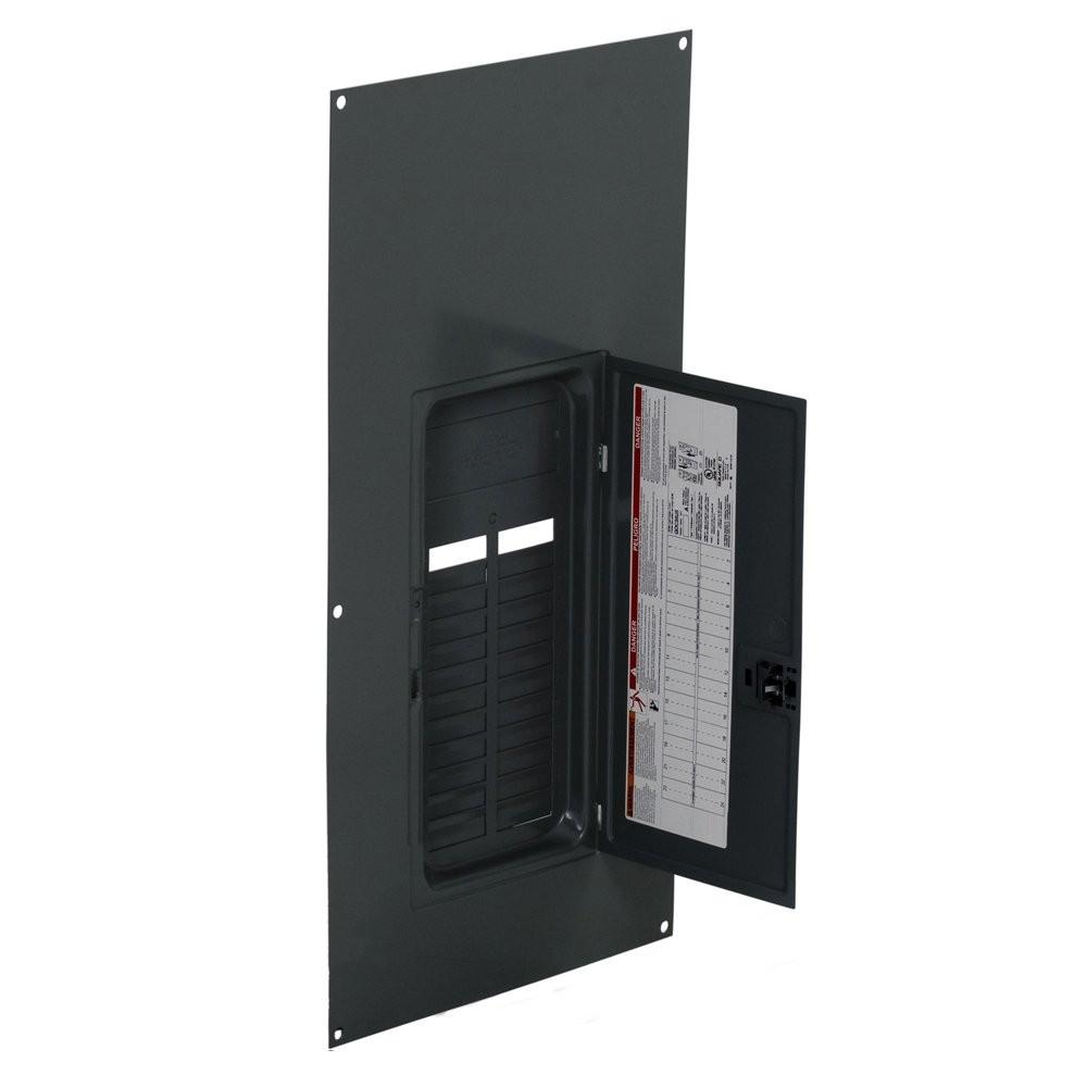 Replacement cover, QO, for 24 space load center, surface, gray