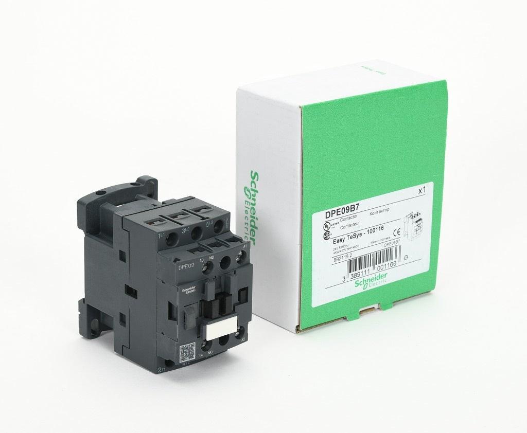 IEC contactor,Easy TeSys DPE,nonreversing,9A,3P,3HP at 480V AC,24V 50/60Hz coil