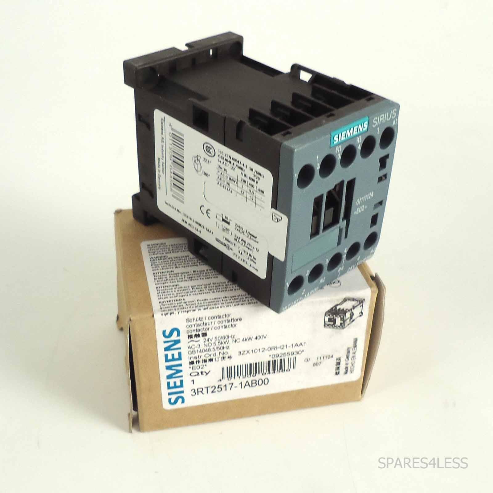 CONTACTOR S00 12A 24VAC 2NO/2NC SCRW