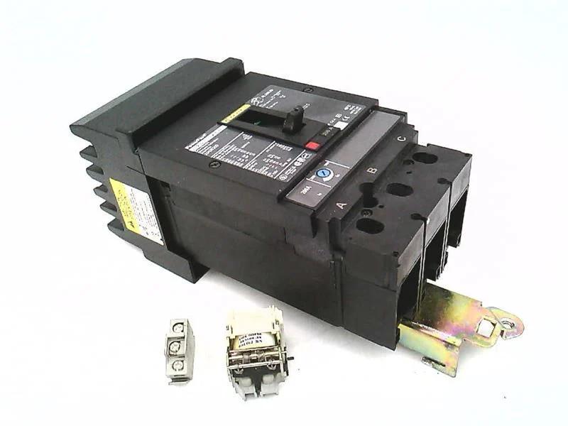 Circuit breaker, PowerPacT J, 200A, 3 pole, 600VAC, 25kA, I-Line, thermal magnetic, 80%, ABC