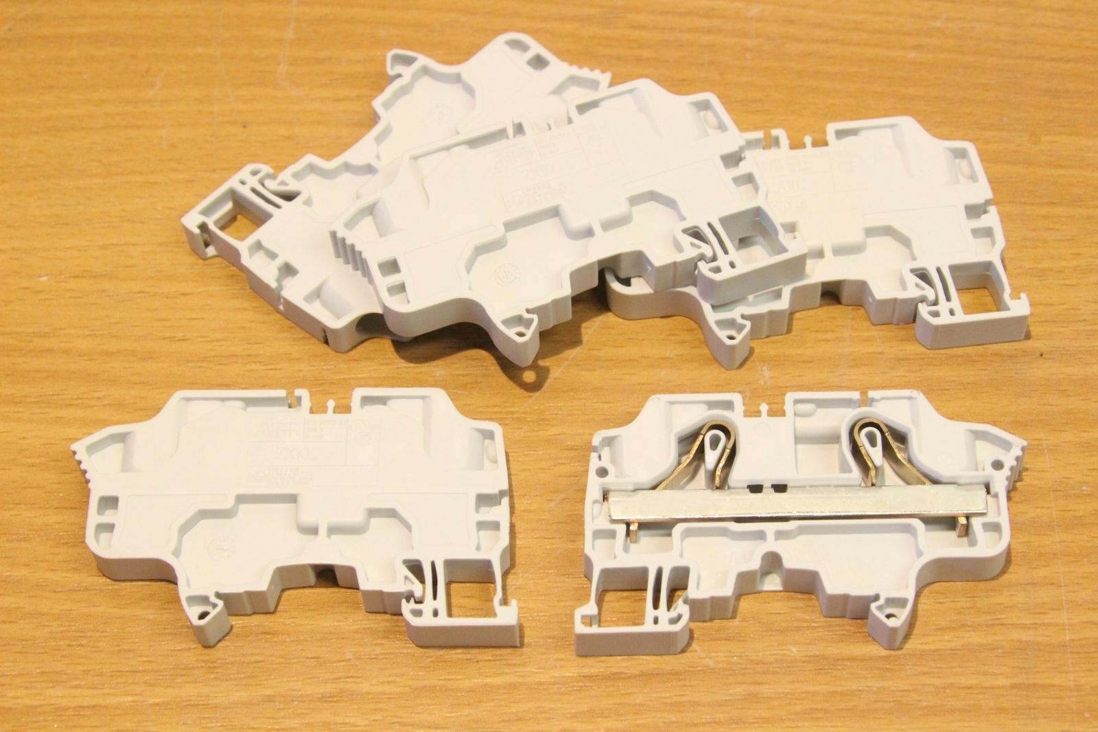 ZK10 PI-Spring clamp Terminal Block - Feed-through - Grey