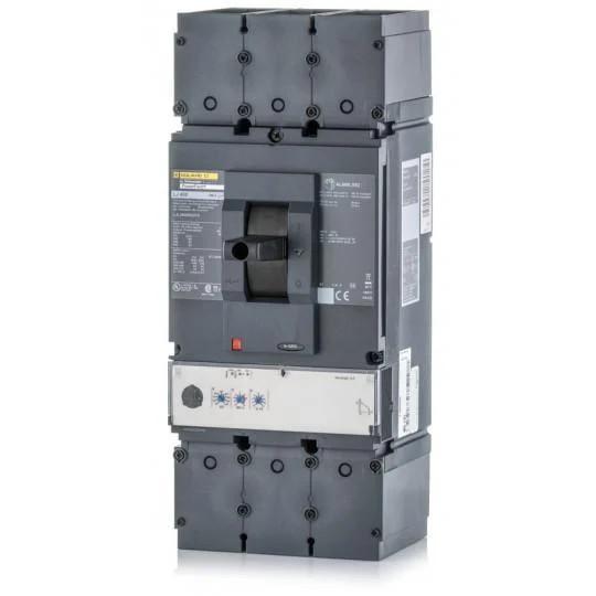 Circuit breaker, PowerPacT L, 400A, 3 pole, 600VAC, 25kA, lugs, MicroLogic 3.3, 80%