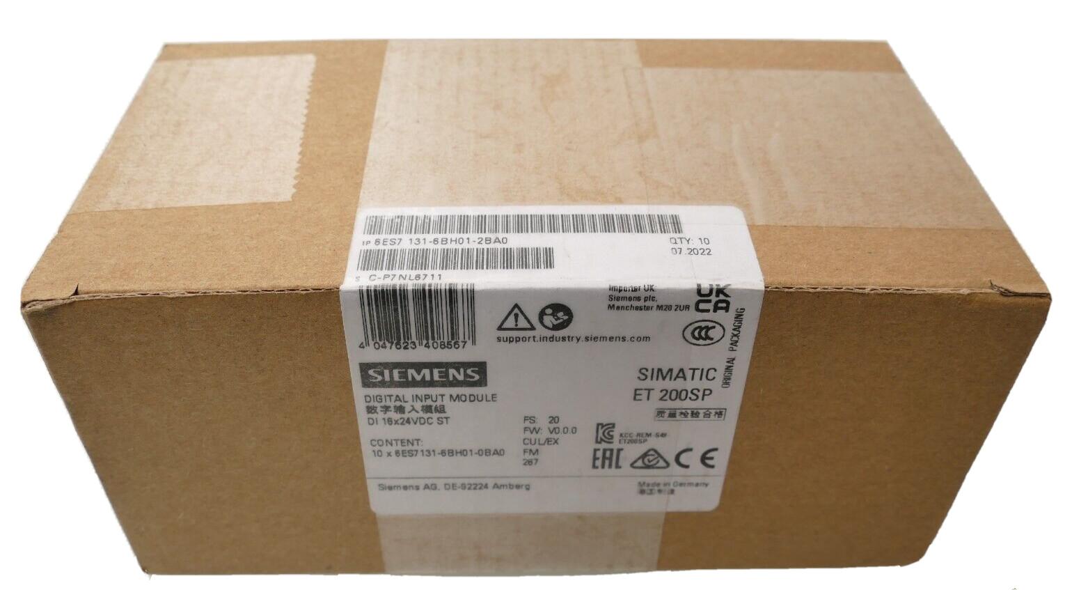 ET 200SP. DI 16x 24V DC ST. PU 10